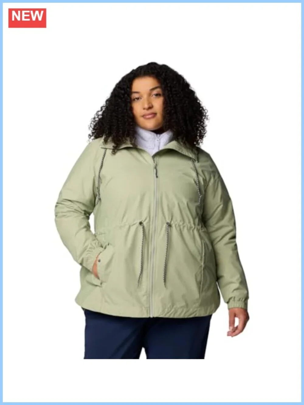 Waterproof Rain Jacket Hooded Nylon Blend Lightweight